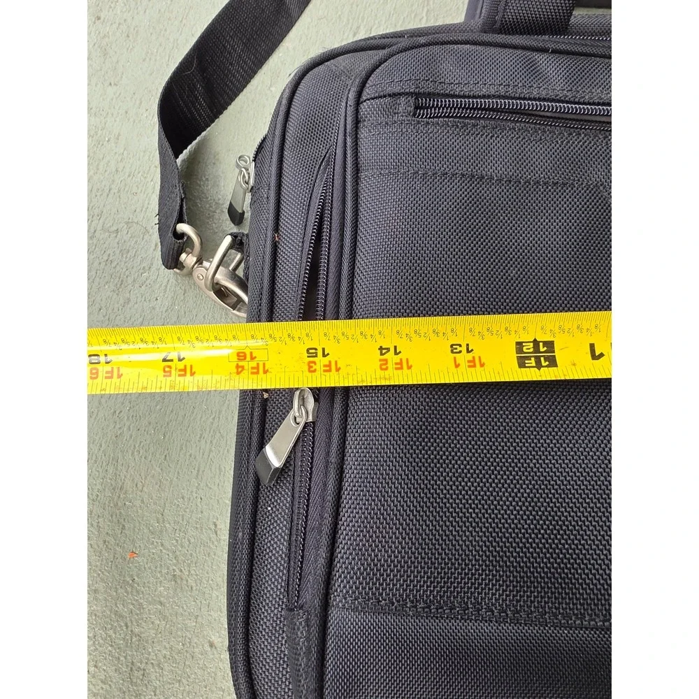 Dell Black Ballistic Nylon Laptop Messenger Bag Briefcase Professional Travel Z2